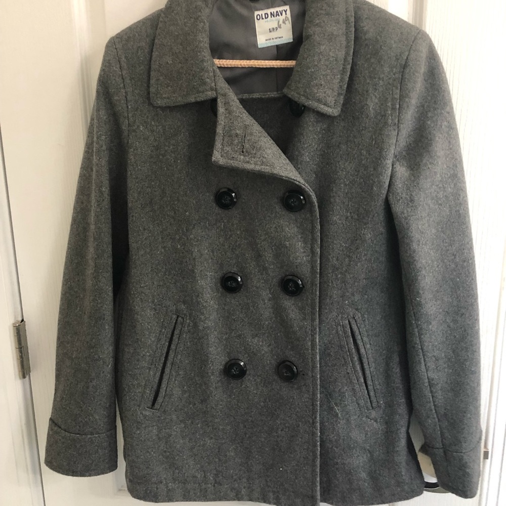 Wool blend pea coat